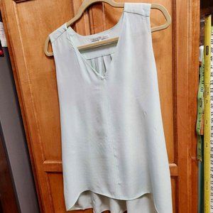 Palest Green Sleeveless Crape Blouse